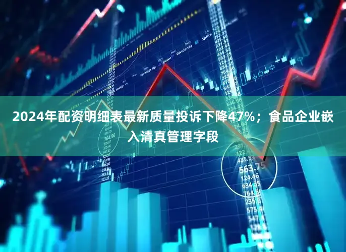 2024年配资明细表最新质量投诉下降47%；食品企业嵌入清真管理字段